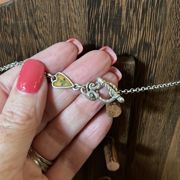 Brighton Piccadilly Three Heart Necklace - Picture 5 of 6